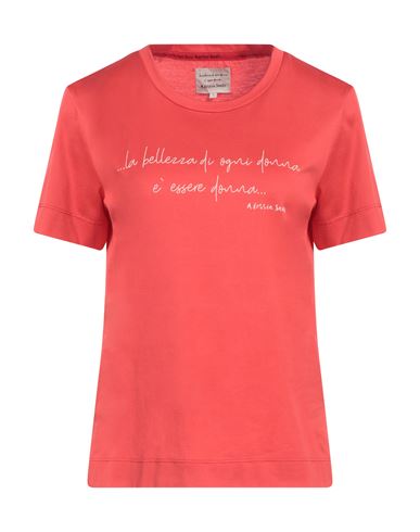Alessia Santi Woman T-shirt Coral Size 3 Cotton In Red