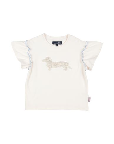 Harmont & Blaine Babies'  Toddler Girl T-shirt Cream Size 5 Organic Cotton, Elastane In White