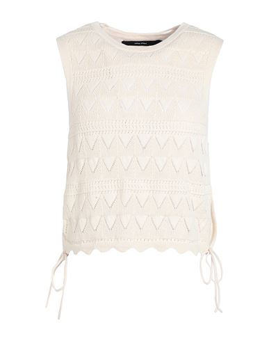 Vero Moda Woman Top Cream Size Xl Cotton In White