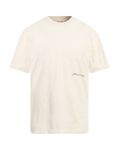 Hinnominate Man T-shirt Cream Size M Cotton In White