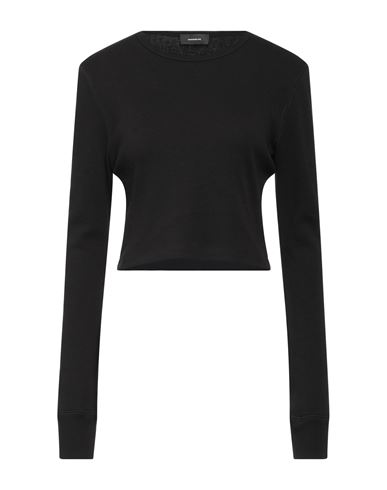 Wardrobe.nyc Wardrobe. Nyc Woman T-shirt Black Size L Cotton, Elastane