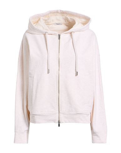 Peserico Woman Sweatshirt Beige Size 14 Cotton, Elastane, Silk In Neutral