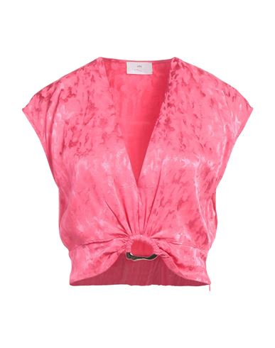 Nenette Woman Top Fuchsia Size 8 Viscose In Pink
