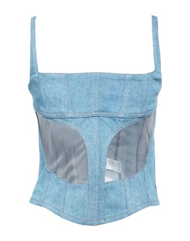 Mugler Cowboy Corset Suspender In Blue