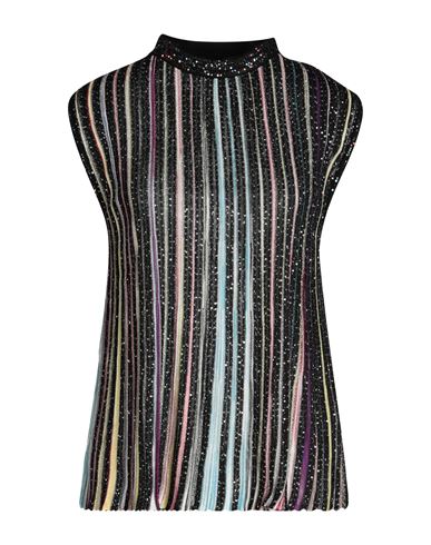 Missoni Woman Top Black Size 8 Viscose, Polyamide, Polyester, Cupro In Black
