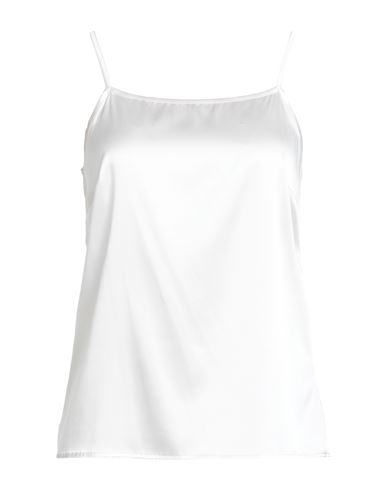 Peserico Woman Top Light Pink Size 10 Silk, Elastane In White