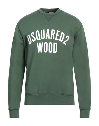 DSQUARED2 DSQUARED2 MAN SWEATSHIRT GREEN SIZE L COTTON 