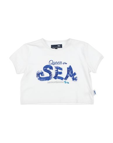 Harmont & Blaine Babies'  Toddler Girl T-shirt White Size 6 Organic Cotton, Elastane