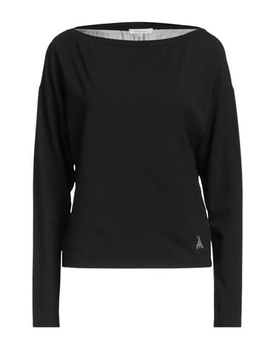 Patrizia Pepe Woman T-shirt Black Size 1 Viscose, Elastane, Polyester, Glass