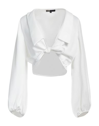 Maje Woman Top White Size 3 Polyester In White