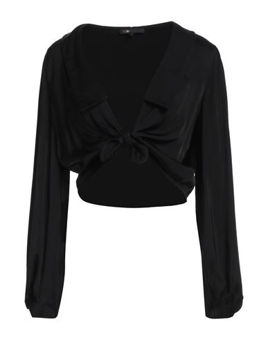 Maje Woman Shirt Black Size 2 Viscose In Black