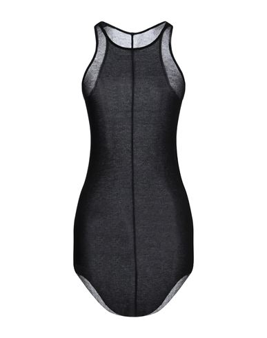 Rick Owens Woman Tank Top Black Size 10 Viscose, Silk In Black