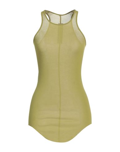 Rick Owens Woman Tank Top Lime Green Size 6 Viscose, Silk In Green