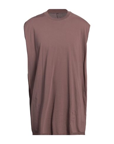 Shop Rick Owens Drkshdw Drkshdw By Rick Owens Man T-shirt Mauve Size L Cotton In Purple