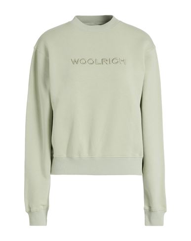 Woolrich Woman Sweatshirt Sage Green Size Xs Cotton, Polyester In Green
