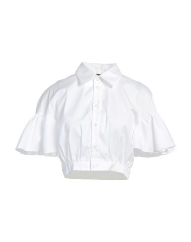 Dsquared2 Flared-sleeve Cropped Shirt In White