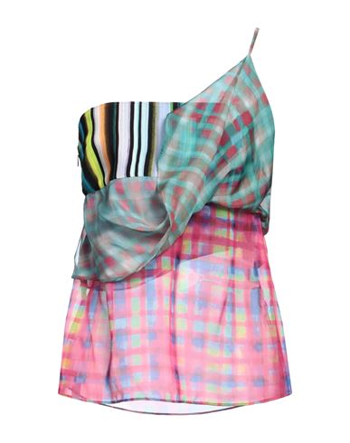 Dsquared2 Woman Top Fuchsia Size 4 Polyester, Viscose In Pink