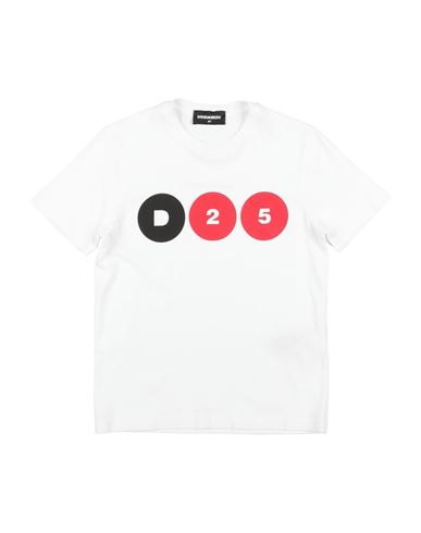 Dsquared2 Toddler Boy T-shirt White Size 6 Cotton In White