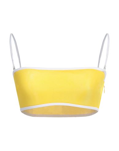 Dsquared2 Woman Top Yellow Size 2 Polyester In Yellow