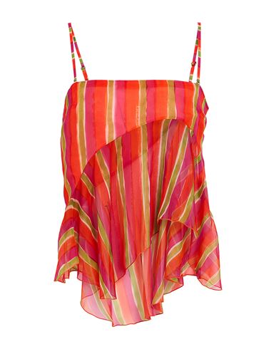 Dsquared2 Woman Top Red Size 2 Silk In Red