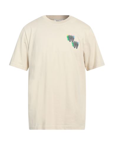 Shop Wood Wood Man T-shirt Ivory Size M Cotton In White