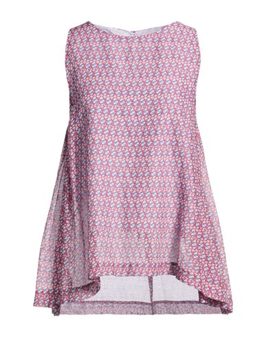 Alessia Santi Woman Top Lilac Size 2 Cotton, Silk In Multi