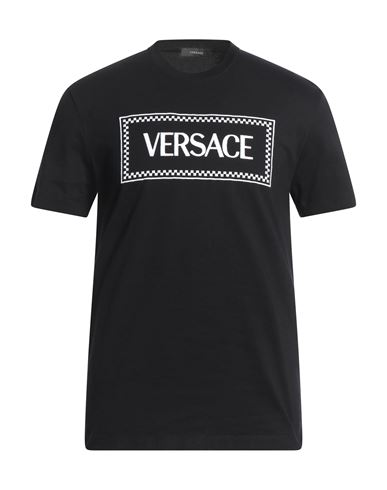 Shop Versace Man T-shirt Black Size M Cotton, Polyester