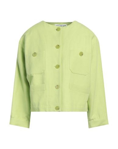 Attic And Barn Woman Jacket Light Green Size 6 Cotton, Linen