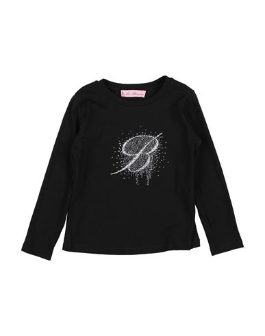 Miss Blumarine Babies'  Toddler Girl T-shirt Black Size 4 Cotton, Elastane