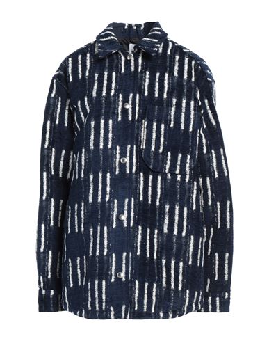 Off-white Woman Shirt Blue Size 6 Acrylic, Cotton, Viscose, Polyester In Blue