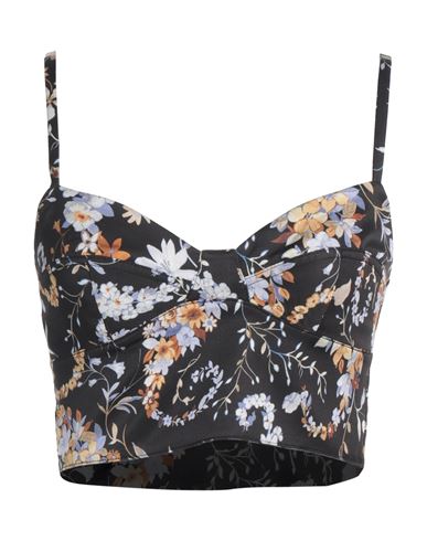 Ermanno Firenze Woman Top Black Size 6 Viscose In Black