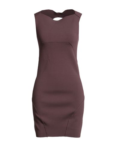 Rick Owens Woman Mini Dress Mauve Size M Viscose, Polyester, Polyamide, Elastane In Burgundy