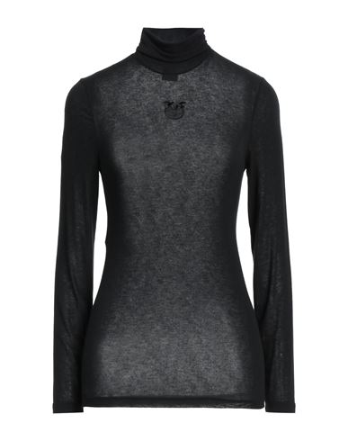 Pinko Woman Turtleneck Black Size L Viscose, Polyamide, Cashmere, Elastane In Black