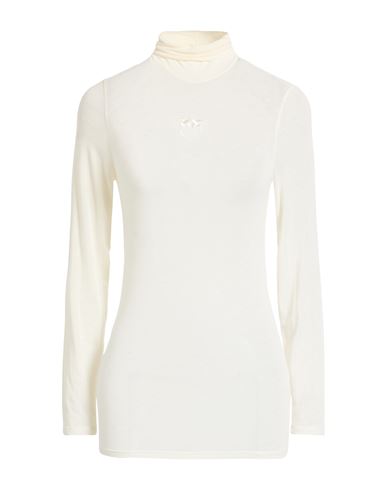 Pinko Woman Turtleneck Ivory Size L Viscose, Polyamide, Cashmere, Elastane In White