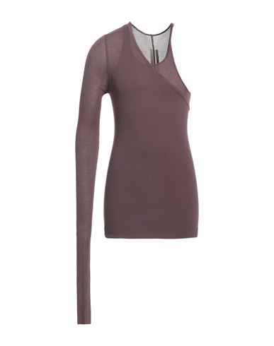 Rick Owens Man T-shirt Mauve Size S Viscose, Silk In Purple