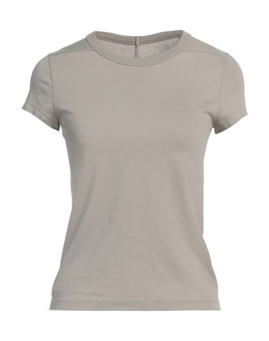 Rick Owens Woman T-shirt Light Grey Size 6 Cotton In Grey