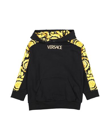 Versace Young Toddler Boy Sweatshirt Black Size 6 Cotton, Elastane In Black