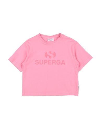 Superga Toddler Girl T-shirt Mauve Size 7 Cotton In Pink