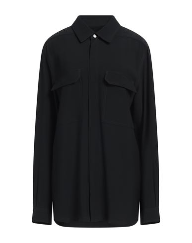 Rick Owens Crepe Shirt In Black