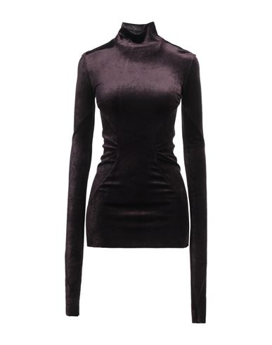 Rick Owens Lilies Woman T-shirt Plum Size 4 Viscose, Polyamide In Purple