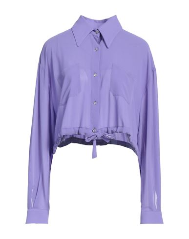 Liu •jo Woman Shirt Mauve Size 10 Polyester In Purple