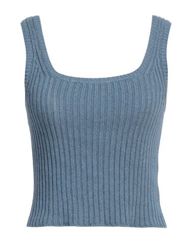 Vicolo Woman Top Pastel Blue Size Onesize Cotton, Acrylic