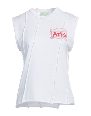 Aries Woman T-shirt White Size 4 Cotton