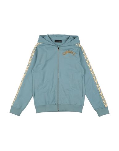 Versace Young Toddler Boy Sweatshirt Light Blue Size 6 Cotton, Viscose, Polyester In Blue