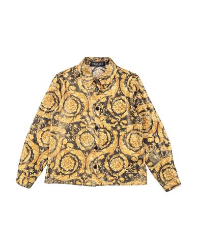 Shop Versace Young Toddler Girl Shirt Marigold Size 6 Polyester In Yellow