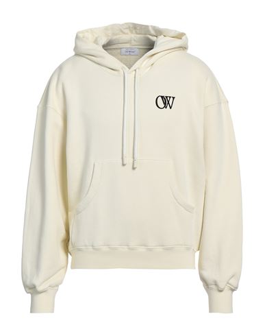 Off-white Man Sweatshirt Beige Size M Cotton In Beige