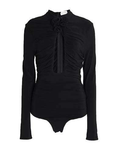 Magda Butrym Woman Bodysuit Black Size 8 Viscose, Elastane
