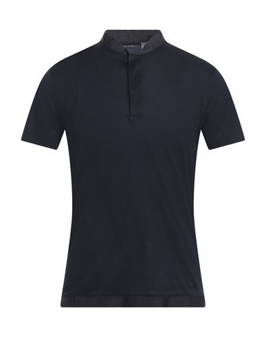 Emporio Armani Man T-shirt Midnight Blue Size L Cotton In Blue