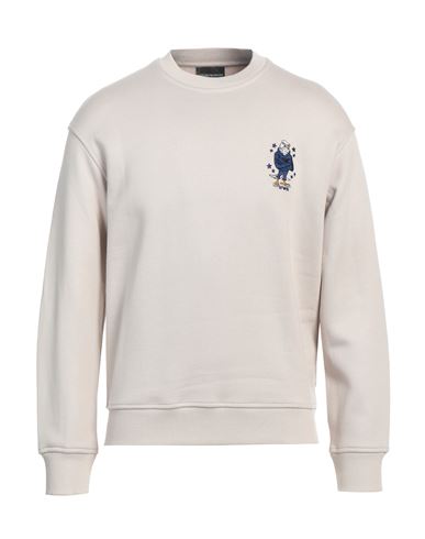 Emporio Armani Man Sweatshirt Beige Size Xxl Modal, Cotton, Elastane In Beige