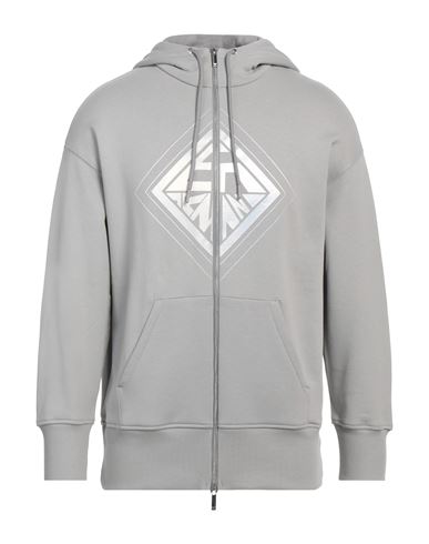 Emporio Armani Man Sweatshirt Light Grey Size Xs Cotton, Elastane In Grey